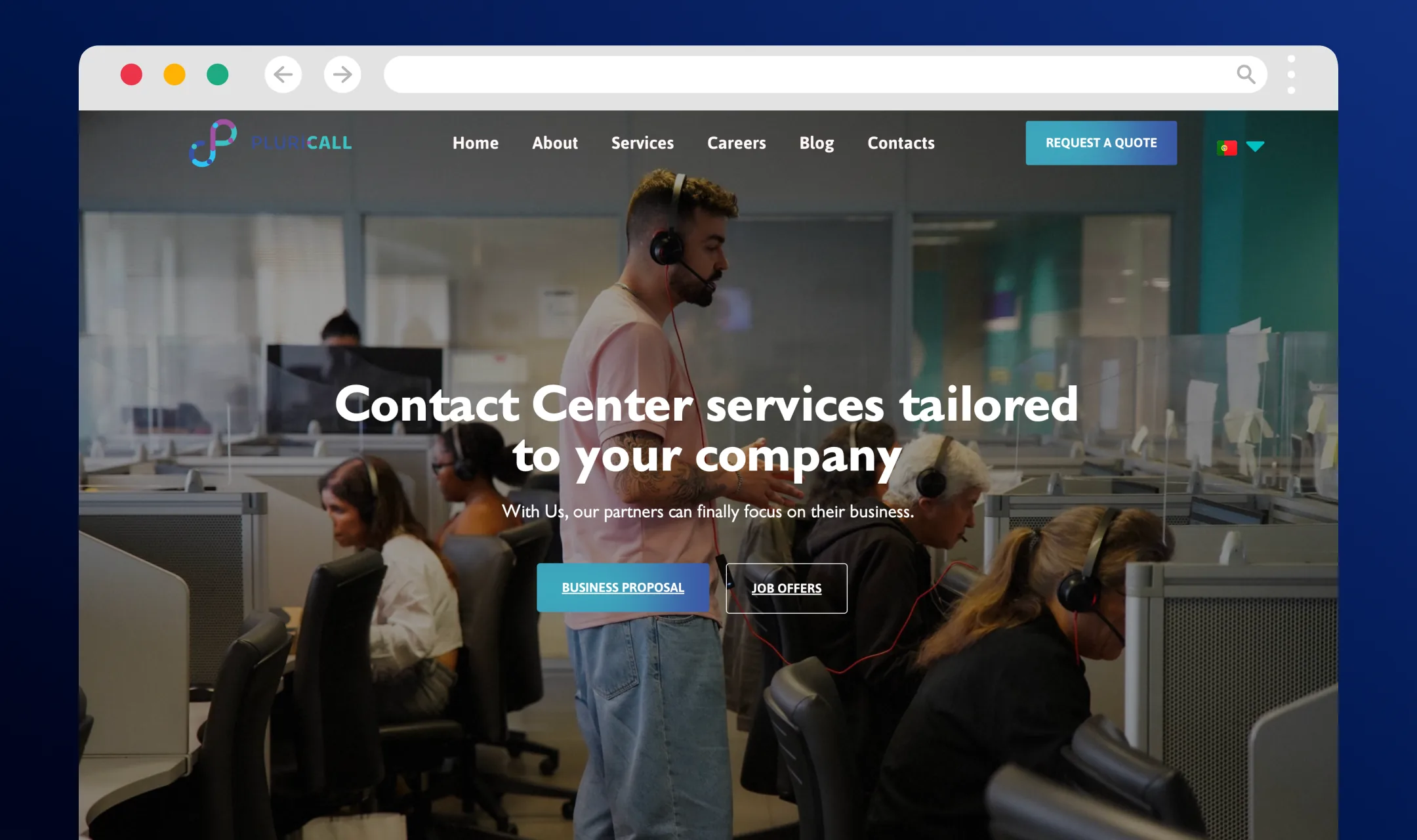 A complete website, wired for pipeline